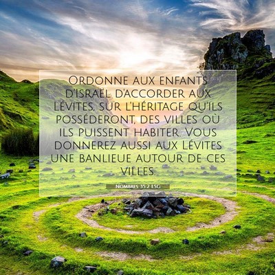 Nombres 35:2 LSG Image du verset biblique