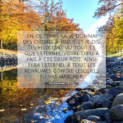 Deutéronome 3:21 LSG Image du verset biblique