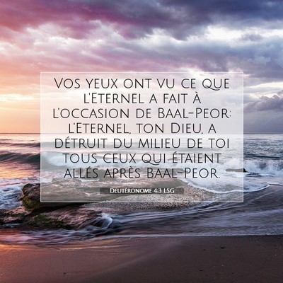 Deutéronome 4:3 LSG Image du verset biblique