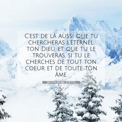 Deutéronome 4:29 LSG Image du verset biblique