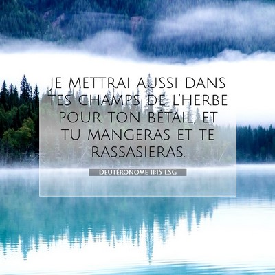 Deutéronome 11:15 LSG Image du verset biblique