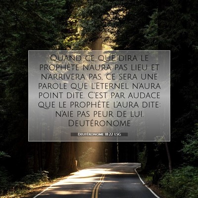 Deutéronome 18:22 LSG Image du verset biblique