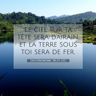 Deutéronome 28:23 Verset biblique expliqué