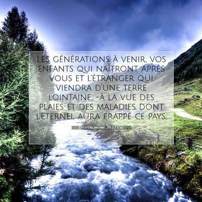 Deutéronome 29:22 LSG Image du verset biblique