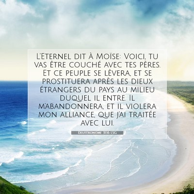 Deutéronome 31:16 Verset biblique expliqué