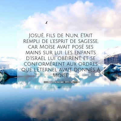 Deutéronome 34:9 Verset biblique expliqué