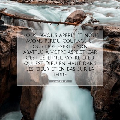 Josué 2:11 Verset biblique expliqué