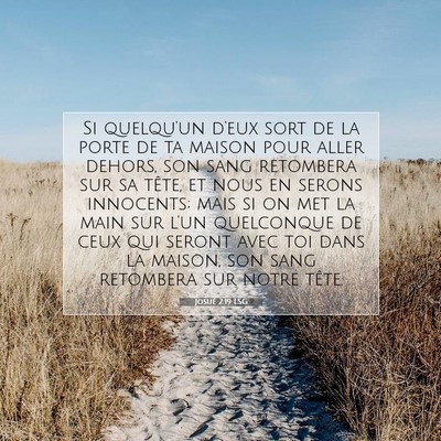 Josué 2:19 LSG Image du verset biblique