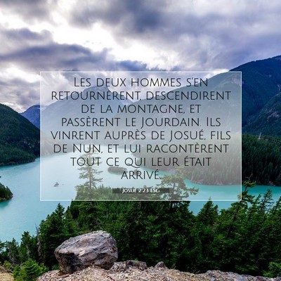 Josué 2:23 Verset biblique expliqué