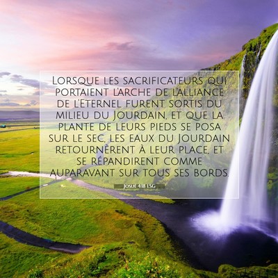 Josué 4:18 LSG Image du verset biblique