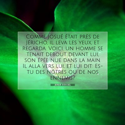 Josué 5:13 Verset biblique expliqué