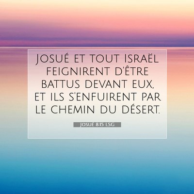 Josué 8:15 LSG Image du verset biblique