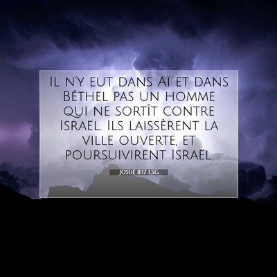 Josué 8:17 Verset biblique expliqué