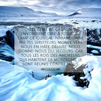 Josué 10:6 LSG Image du verset biblique