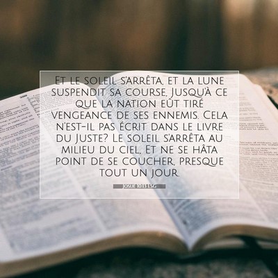 Josué 10:13 Verset biblique expliqué