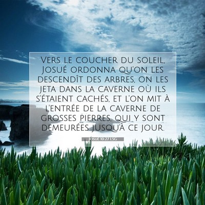 Josué 10:27 Verset biblique expliqué