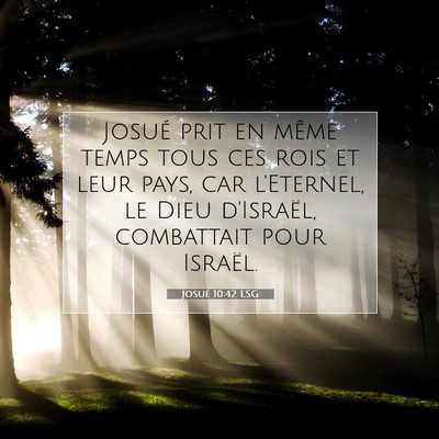 Josué 10:42 LSG Image du verset biblique