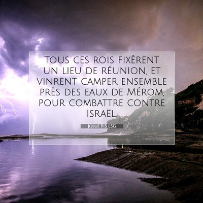 Josué 11:5 Verset biblique expliqué