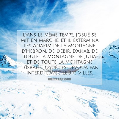 Josué 11:21 Verset biblique expliqué