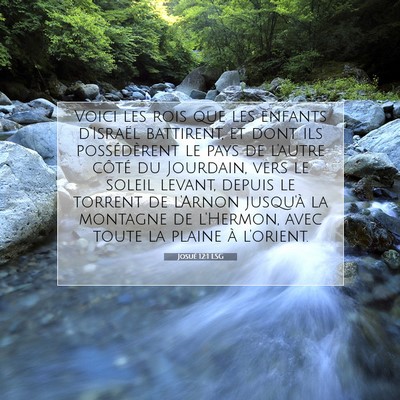 Josué 12:1 LSG Image du verset biblique