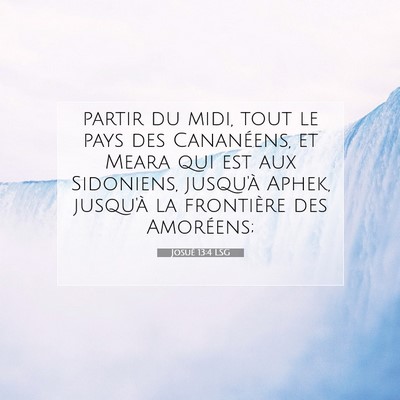 Josué 13:4 Verset biblique expliqué