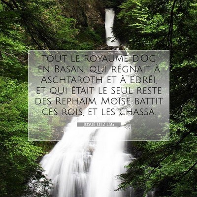 Josué 13:12 LSG Image du verset biblique