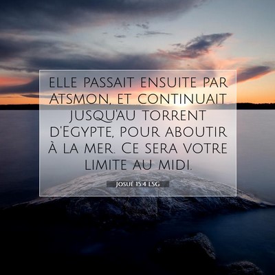 Josué 15:4 Verset biblique expliqué