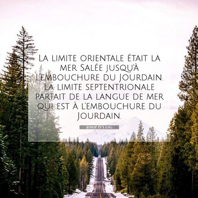 Josué 15:5 Verset biblique expliqué