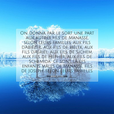 Josué 17:2 LSG Image du verset biblique