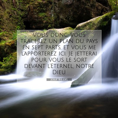 Josué 18:6 LSG Image du verset biblique