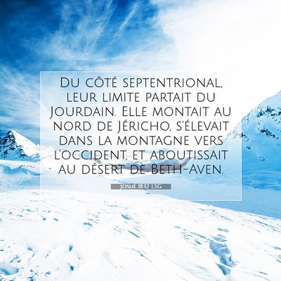 Josué 18:12 LSG Image du verset biblique