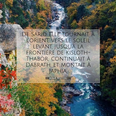 Josué 19:12 Verset biblique expliqué