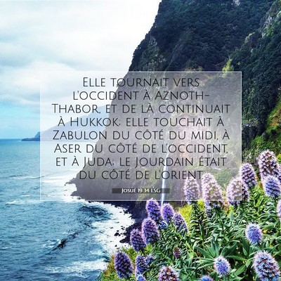 Josué 19:34 Verset biblique expliqué