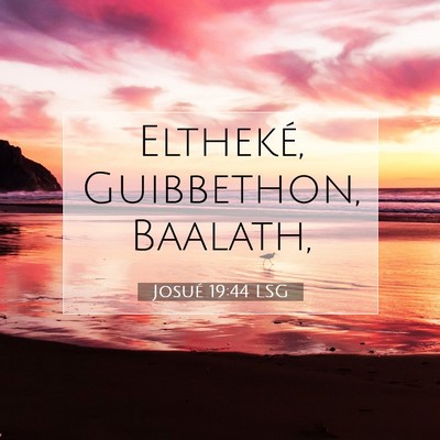 Josué 19:44 LSG Image du verset biblique