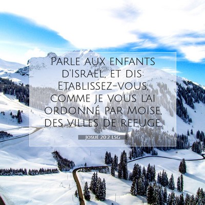 Josué 20:2 Verset biblique expliqué