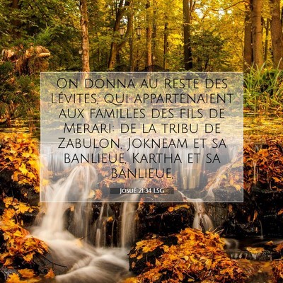 Josué 21:34 Verset biblique expliqué