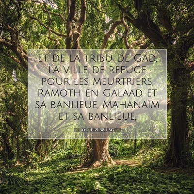 Josué 21:38 LSG Image du verset biblique