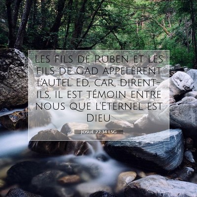 Josué 22:34 Verset biblique expliqué