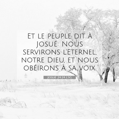 Josué 24:24 Verset biblique expliqué