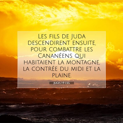 Juges 1:9 LSG Image du verset biblique