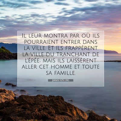 Juges 1:25 Verset biblique expliqué