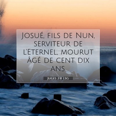 Juges 2:8 LSG Image du verset biblique