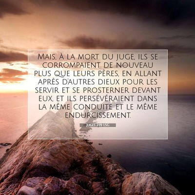 Juges 2:19 LSG Image du verset biblique