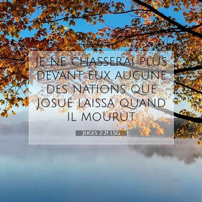 Juges 2:21 LSG Image du verset biblique