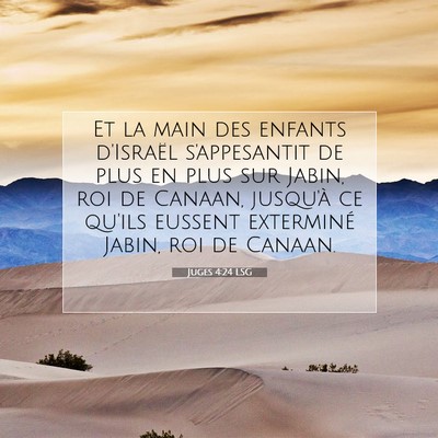 Juges 4:24 Verset biblique expliqué