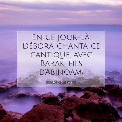 Juges 5:1 LSG Image du verset biblique