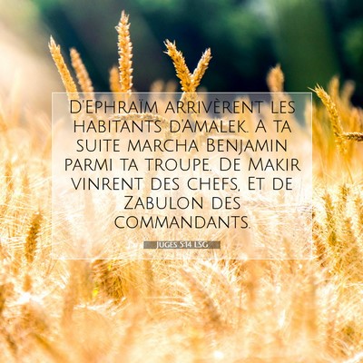 Juges 5:14 Verset biblique expliqué