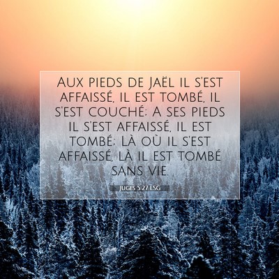 Juges 5:27 Verset biblique expliqué