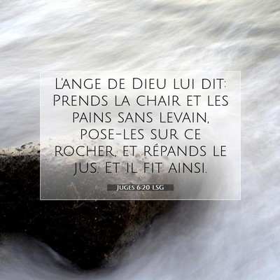 Juges 6:20 LSG Image du verset biblique