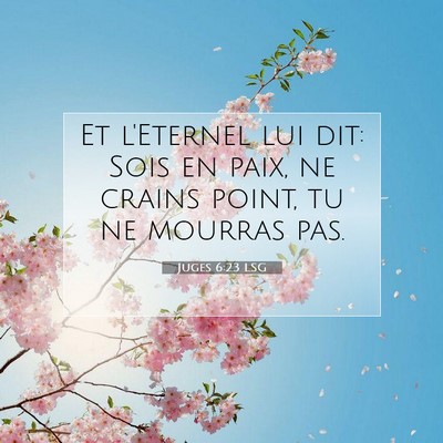 Juges 6:23 LSG Image du verset biblique